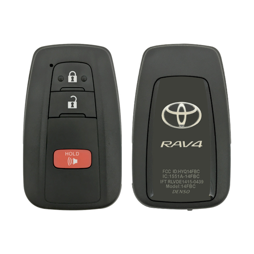 Toyota RAV4 3 Button Smart Key HYQ14FBC, 8990H-0R010 (0351) US Production, Refurbished, Grade A